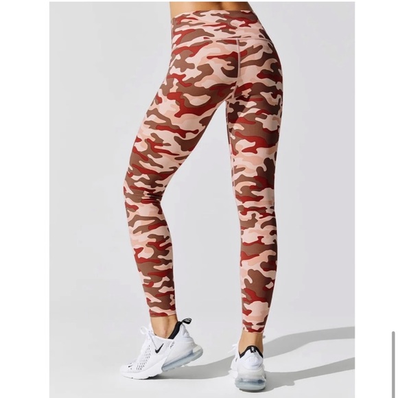 Varley Estrella Pink Brown Legging Camo Print Womens XS. - Picture 9 of 9